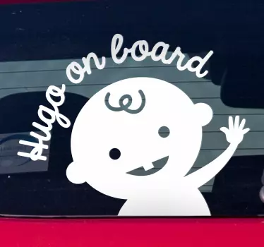 Baby aan boord sticker Op maat - TenStickers