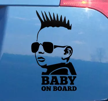 Baby aan boord sticker Rots - TenStickers