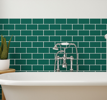 Badkamer sticker smaragdgroen - TenStickers