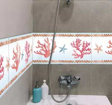 Muurdecoratie sticker zeekoraal - TenStickers