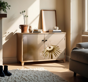 Beige paardenbloem meubel sticker - TenStickers