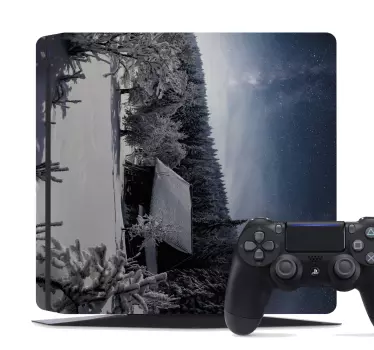 Bevroren landschapsscène ps4 sticker - TenStickers