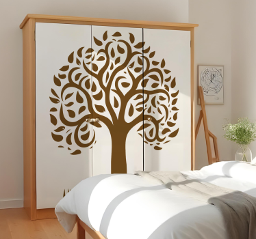 Boom met gras meubel sticker - TenStickers
