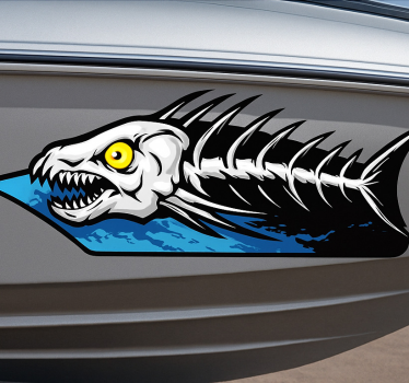Boot sticker visgraat folie - TenStickers