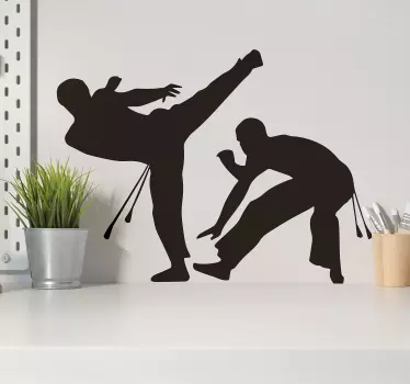 Capoeira muur decor - TenStickers