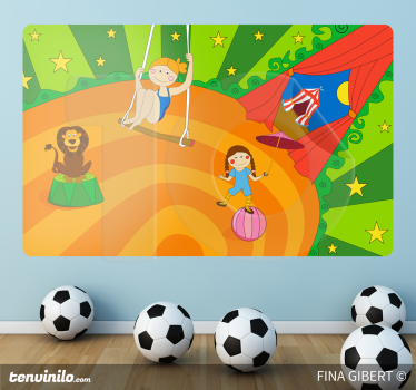 Circus kinder sticker - TenStickers