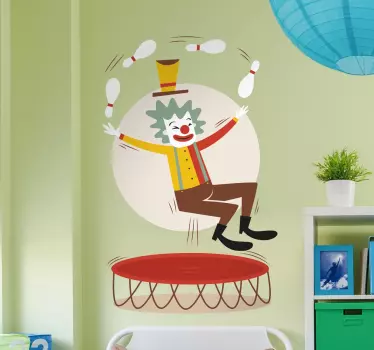 Clown vrolijk - TenStickers