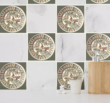 Decoratie sticker circulair sierpatroon - TenStickers