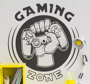 Decoratie sticker games gaming controller embleem - TenStickers