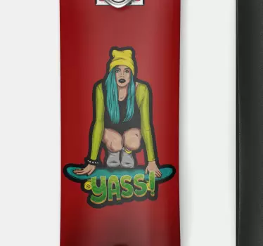 Decoratie sticker games skateboarder met attitude - TenStickers