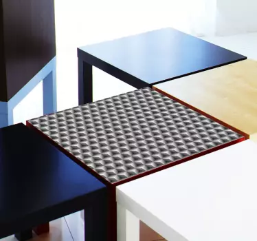 Meubel Sticker Decoratiesticker Kubussen 3D Illustratie - TenStickers