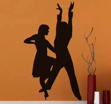 Decoratieve Latin Dans Muursticker - TenStickers