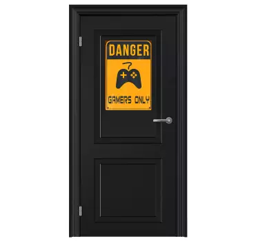 Tienerkamer sticker Gamers Only - TenStickers
