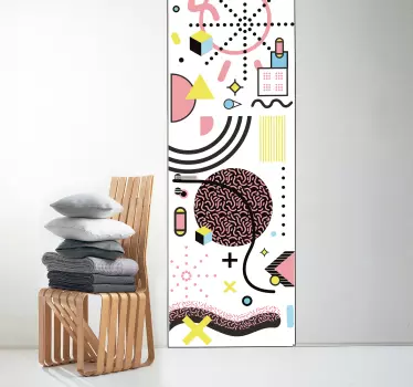 Muurstickers abstract Memphis stijl - TenStickers