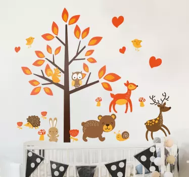 Dieren Bos Muursticker - TenStickers
