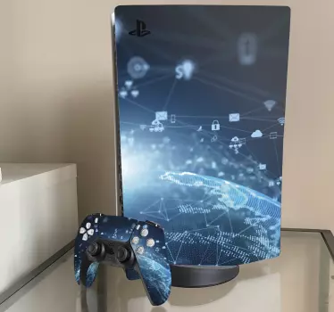 Digitale wereldverbinding ps5 sticker - TenStickers