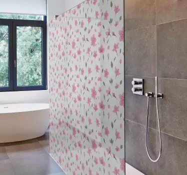 Douchedeur sticker botanisch element generatie - TenStickers