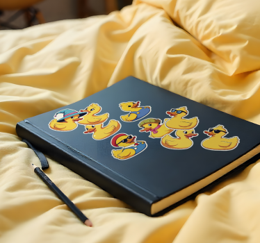 Eendenstickerset laptop sticker - TenStickers
