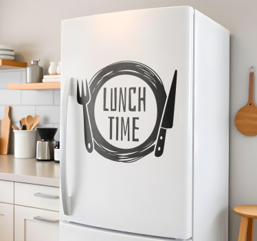 Eet smakelijk koelkast sticker - TenStickers