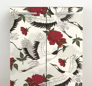 Elegante kraanpatronen meubel sticker - TenStickers