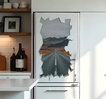 Enorm gat koelkast sticker - TenStickers