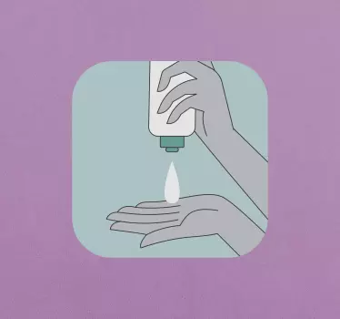 Essentiële handwasproducten fashion sticker - TenStickers