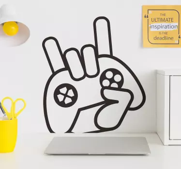 Gamer icoon videogame muursticker - TenStickers