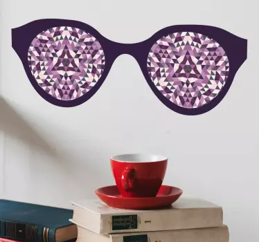 Geometrisch zonnebrilpatroon sticker geometrische vormen - TenStickers