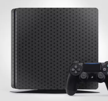 Geometrisch zwart patroon ps4 sticker - TenStickers