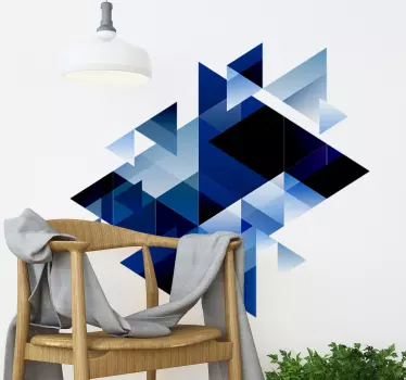 Geometrische vormen abstracte sticker - TenStickers