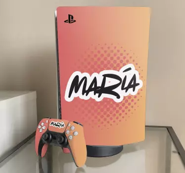 Aangepaste gaming graffiti ps5 sticker - TenStickers