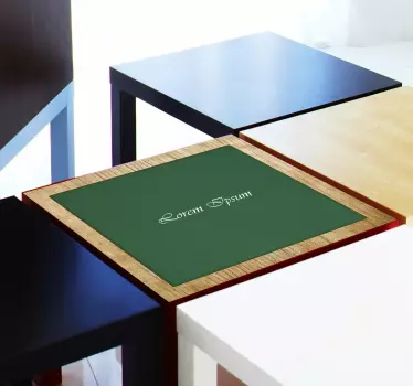 Gepersonaliseerde Tafelsticker Poker - TenStickers