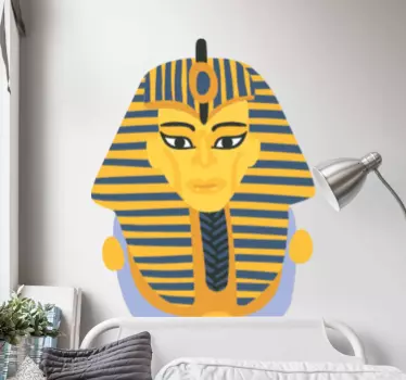 Gestileerde faraofiguur Muursticker kunst - TenStickers