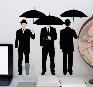 Golconde paraplu muursticker - TenStickers
