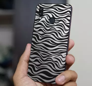 Golvend strepenpatroon huawei sticker - TenStickers