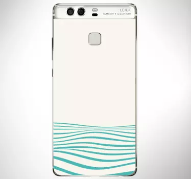 Golvenmotief huawei sticker - TenStickers