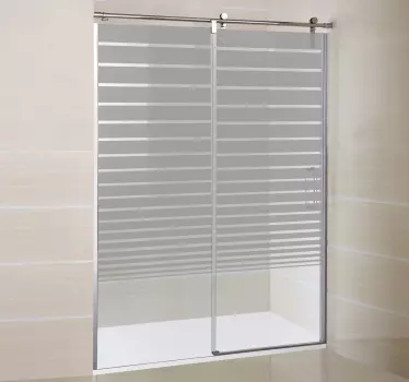 Gradient Lines Decorative Glass Sticker - TenStickers