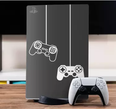 Grafische kaart voor gamecontroller ps5 sticker - TenStickers