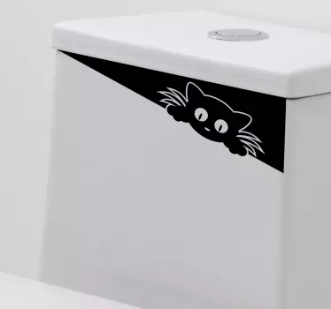 Grappige tekening voor wc-sticker - TenStickers