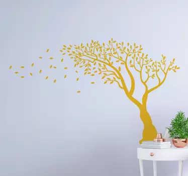 Herfst boom zelfklevende boom muursticker - TenStickers