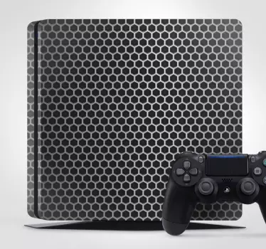 Honingraatpatroon details ps4 sticker - TenStickers