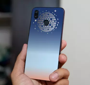Huawei sticker geometrische discobal - TenStickers