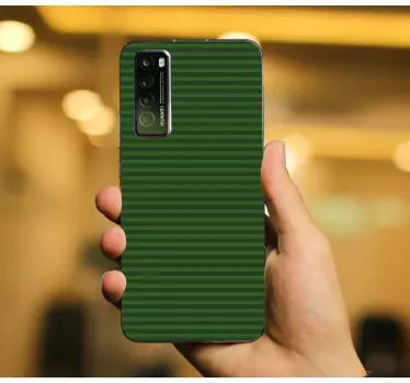 Huawei sticker groen streepjespatroon - TenStickers