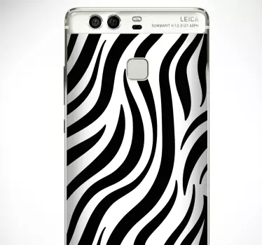 Huawei sticker in zebra stripe stijl - TenStickers