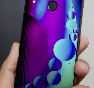 Huawei sticker kleurrijke vloeibare swirls - TenStickers