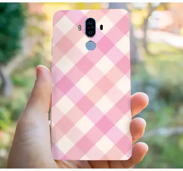Huawei sticker roze ruitpatroon - TenStickers