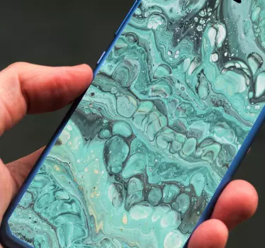 Huawei sticker turquoise vloeibaar ontwerp - TenStickers