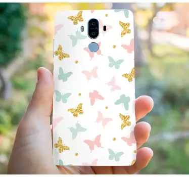 Huawei sticker vlinder motief - TenStickers