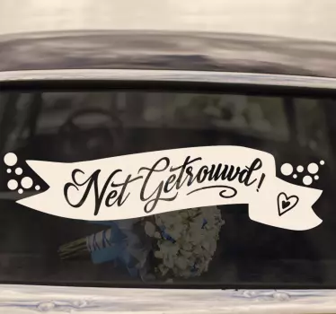 Huwelijk bruiloft vinyl sticker - TenStickers