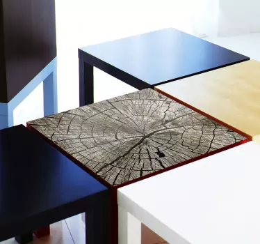 Meubel Sticker Indrukwekkende Foto Doorsnede Boom - TenStickers